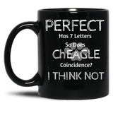 Funny Cute Quote About Cheagle Dog Breed Owners And Lovers Black Coffee Mug, Gift Coffee Mug