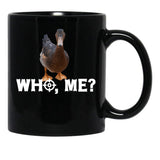 Funny Duck Hunting Real Duck Picture Of Standing Mallard Duck For Duck Hunters Black Coffee Mug, Gift Coffee Mug - Black