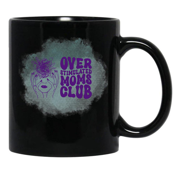 Funny Dysfunctional Family Drama Sayings Stressed Out Mom Black Coffee Mug, Gift Coffee Mug - Black