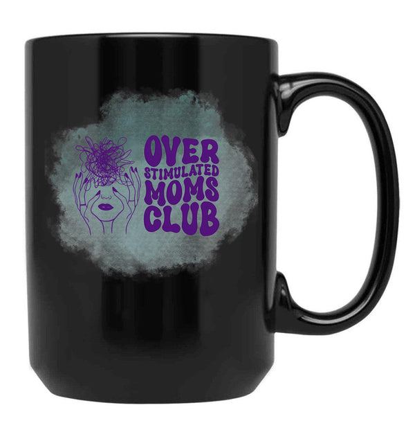 Funny Dysfunctional Family Drama Sayings Stressed Out Mom Black Coffee Mug, Gift Coffee Mug - Black