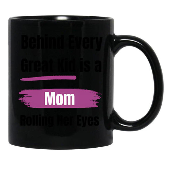 Funny Gift For A Mom Black Coffee Mug, Gift Coffee Mug - Black