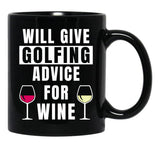 Funny Golf Gift Golfing Golf Player Golfer Black Coffee Mug, Gift Coffee Mug - Black