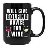 Funny Golf Gift Golfing Golf Player Golfer Black Coffee Mug, Gift Coffee Mug - Black