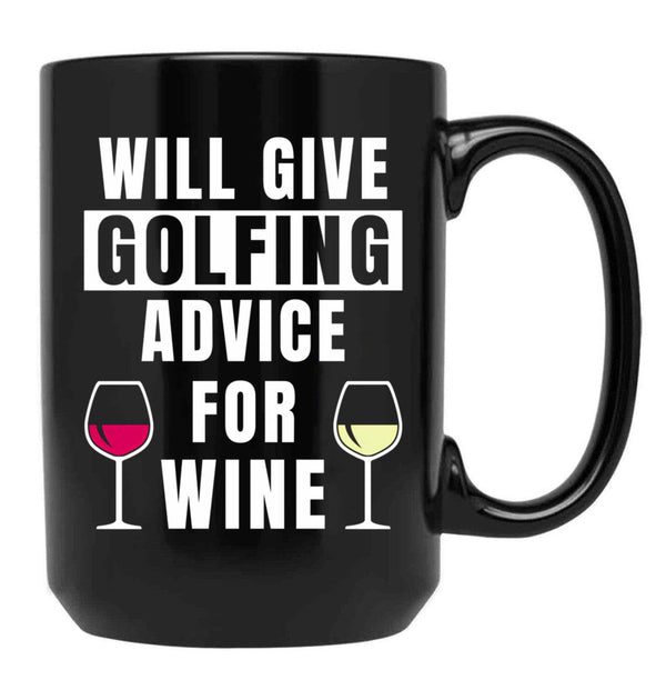 Funny Golf Gift Golfing Golf Player Golfer Black Coffee Mug, Gift Coffee Mug - Black