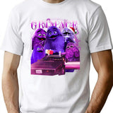 Funny Grimace Bootleg Style Bootleg Graphic T-Shirt - White