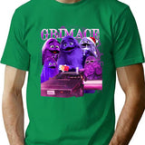 Funny Grimace Bootleg Style Bootleg Graphic T-Shirt - Green