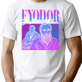 Fyodor Dostoevsky 90S Bootleg Bootleg Graphic T-Shirt - White