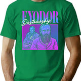 Fyodor Dostoevsky 90S Bootleg Bootleg Graphic T-Shirt - Green