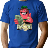 Gangster Allan Bootleg Bootleg Graphic T-Shirt - Blue