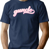 Gay Uncle Guncle Vintage Graphic Minimalist Graphic T-Shirt - Unisex Streetwear Tee - Navy