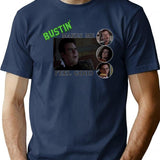 Ghost Bustin' Bootleg Shirt Bootleg Graphic T-Shirt - Navy