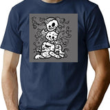 Ghost Of Disapproval Tote Magic Bootleg Graphic T-Shirt - Navy