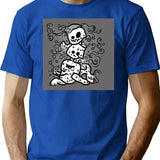Ghost Of Disapproval Tote Magic Bootleg Graphic T-Shirt - Blue