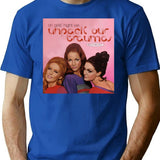 Girls' Night Minimalist Graphic T-Shirt - Unisex Streetwear Tee - Blue