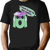 Go To The Toilet - Funny Bad Translation Bootleg Graphic T-Shirt - Black
