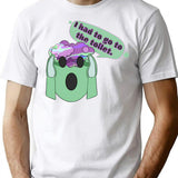 Go To The Toilet - Funny Bad Translation Bootleg Graphic T-Shirt - White