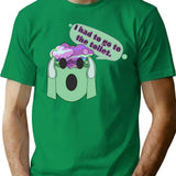 Go To The Toilet - Funny Bad Translation Bootleg Graphic T-Shirt - Green