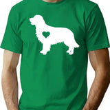 Golden Retriever Art Minimalist Graphic T-Shirt - Unisex Streetwear Tee - Green