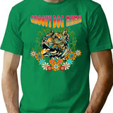 Groovy Dog Mama Bootleg Graphic T-Shirt - Green
