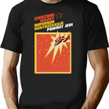Gwiezdne Wojny Imperium Kontratakuje Cardback Bootleg Graphic T-Shirt - Black