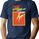 Gwiezdne Wojny Imperium Kontratakuje Cardback Bootleg Graphic T-Shirt - Navy