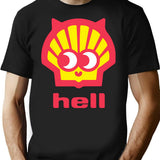 Hell In A Shell Bootleg Graphic T-Shirt - Black