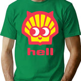 Hell In A Shell Bootleg Graphic T-Shirt - Green