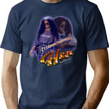 Her Graphic T Bootleg Graphic T-Shirt - Navy