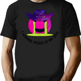 His Gold - Funny Bad Translation Error English Quote Bootleg Graphic T-Shirt - Black