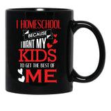 Homeschool Best Of Me Black Coffee Mug, Gift Coffee Mug - Black