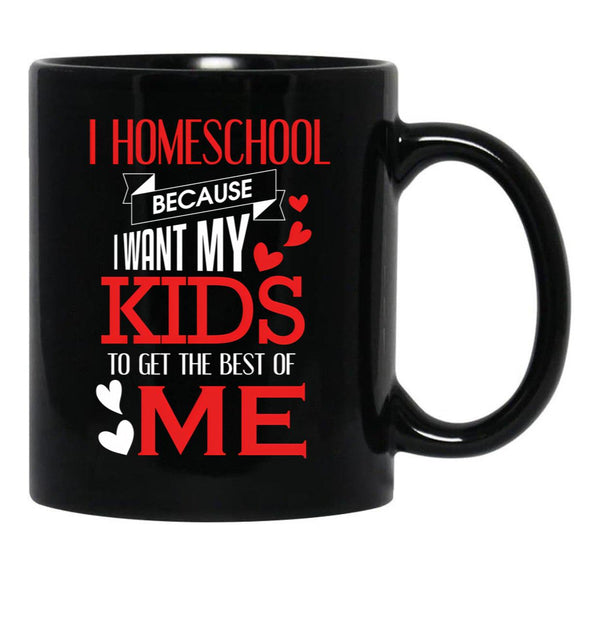 Homeschool Best Of Me Black Coffee Mug, Gift Coffee Mug - Black