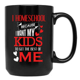Homeschool Best Of Me Black Coffee Mug, Gift Coffee Mug - Black