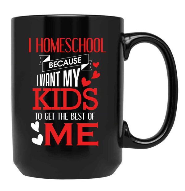 Homeschool Best Of Me Black Gift Coffee Mug - Black