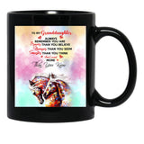 Horse Granddaughter You Are Loved More Than You Know Black Gift Coffee Mug - Black