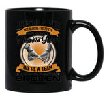 Husband And Wife Not Always Eye To Eye But Heart To Heart Black Coffee Mug, Gift Coffee Mug - Black