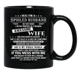 Husband Birthday August Black Coffee Mug, Gift Coffee Mug - Black