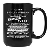 Husband Birthday August Black Coffee Mug, Gift Coffee Mug - Black