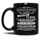 Husband Birthday Black Coffee Mug, Gift Coffee Mug