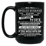 Husband Birthday Black Coffee Mug, Gift Coffee Mug