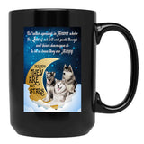Husky Dog Meaning Quotes Black Gift Coffee Mug - Black