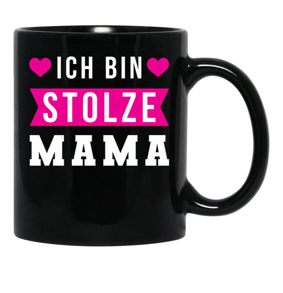 I Am A Proud Mom Black Coffee Mug, Gift Coffee Mug - Black