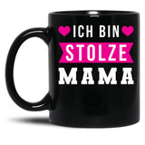 I Am A Proud Mom Black Gift Coffee Mug