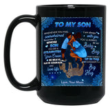 I Am Always With You You'Ll Always Be My Baby Boy Black Coffee Mug, Gift Coffee Mug