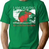 I Am Craving For A Better Society Rat Minimalist Graphic T-Shirt - Unisex Streetwear Tee - Green