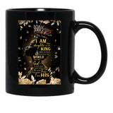 I Am The Daughter Of A King Black Gift Coffee Mug - Black