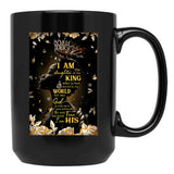 I Am The Daughter Of A King Black Coffee Mug, Gift Coffee Mug - Black