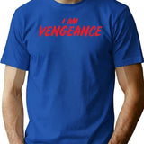 I Am Vengeance Premium Heavyweight Cotton T-Shirt - Blue