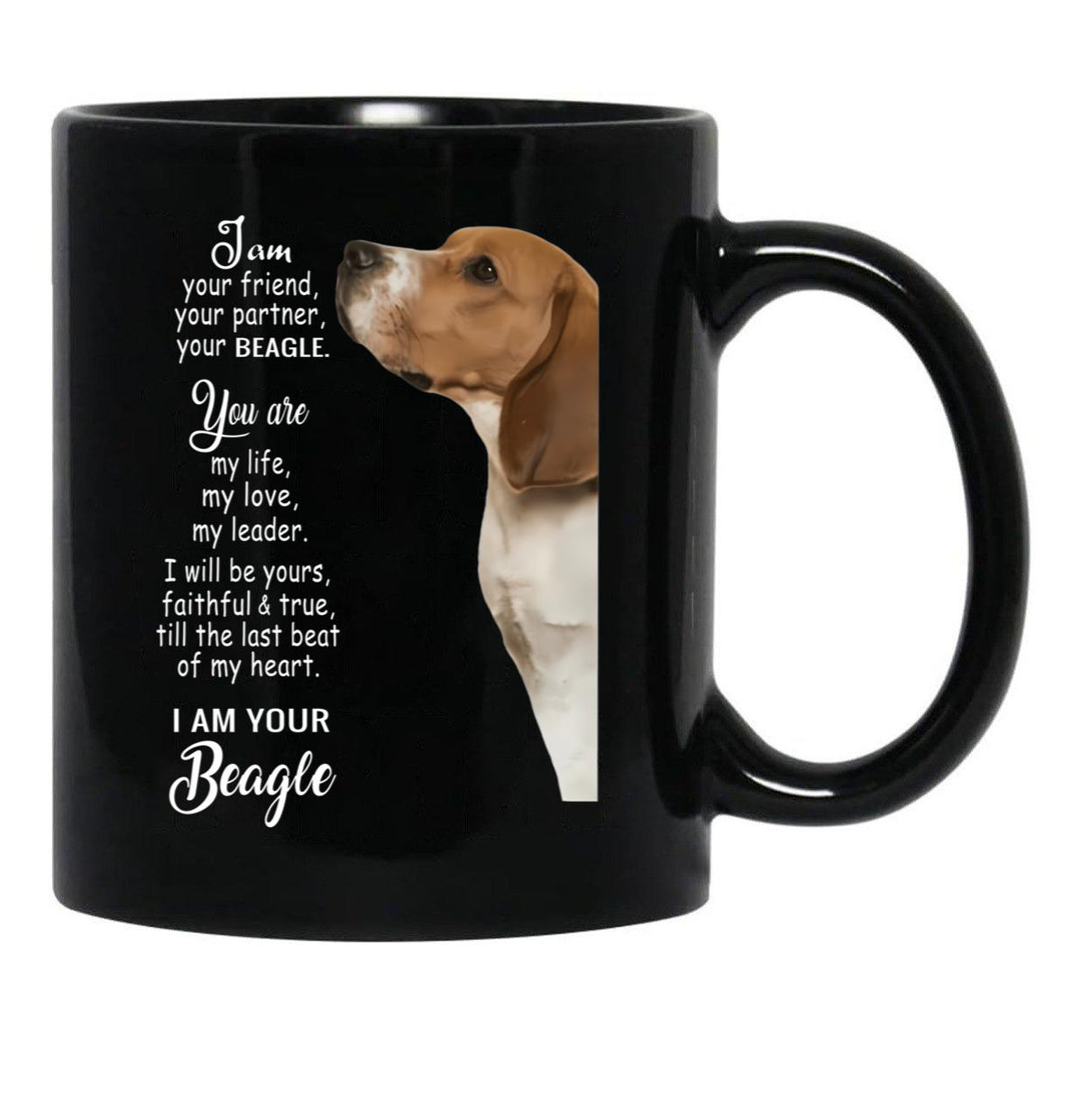 I Am Your Friend Your Partner Bealge Black Coffee Mug, Gift Coffee Mug - Black