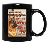 I Am Your Friend Your Partner - Dog Lover Black Coffee Mug, Gift Coffee Mug - Black