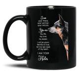 I Am Your Friend Your Partner Your Heeler Black Coffee Mug, Gift Coffee Mug
